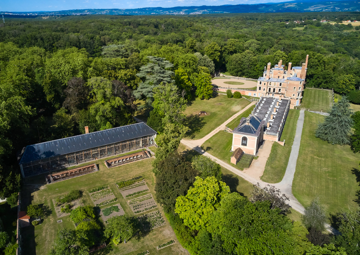 La forêt de Randan vue du ciel