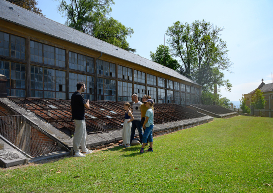 L'orangerie de 56 m, l’une des plus grandes de France à l'époque des Orléans