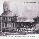 Incendie du château en 1925 - 1